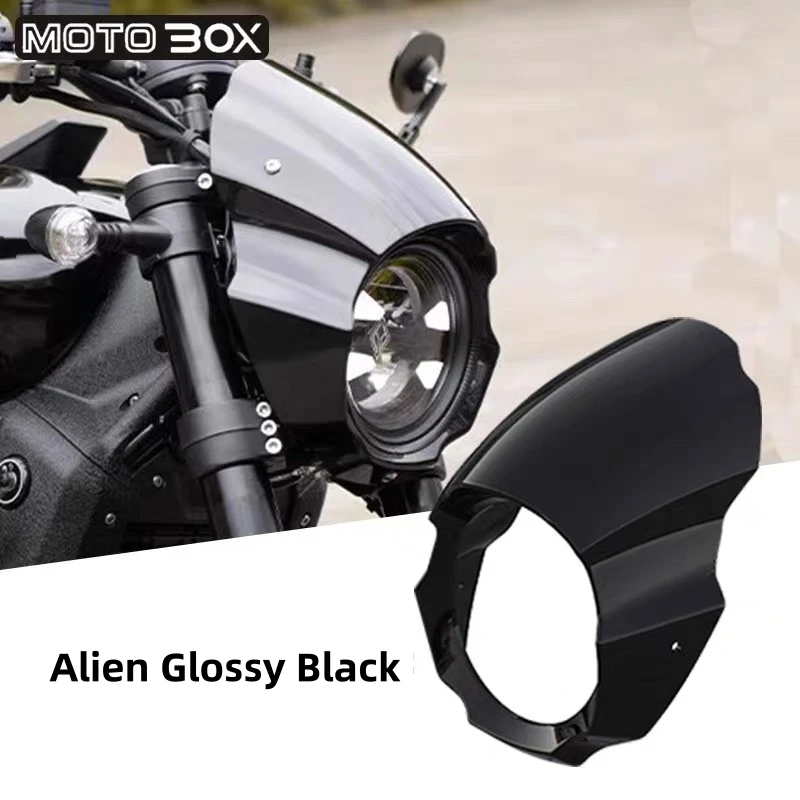 FOR BENDA Dark Flag 500 v4 BD 500 BD500 500 motorcycles Round ABS plastic headlight fairing and windshield cover lossless - Image 5