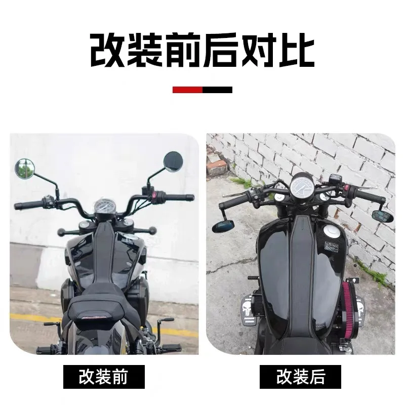 BENDA Dark Flag-500 modified handlebar M handle Xiaoyan handle faucet direction handle lower handle aluminum alloy flat handle a - Image 2