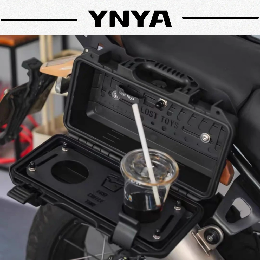 For motorcycle, electric vehicle, motorcycle tail box mounting tool box DIY expansion panel set mounting fishing rod camping equ