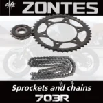 For ZONTES 703R/703RR large and small freewheels, sprockets, chain seals, chain set, 525 sprockets