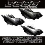 FOR ZONTES 368G scooter fuel tank cover center left and right side cover lining plate movable cover lever