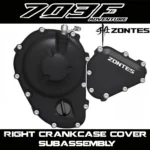 FOR ZONTES 703F right crankcase cover, clutch lever shaft rubber cover plate sprocket, right rear cover gasket, lever rocker arm