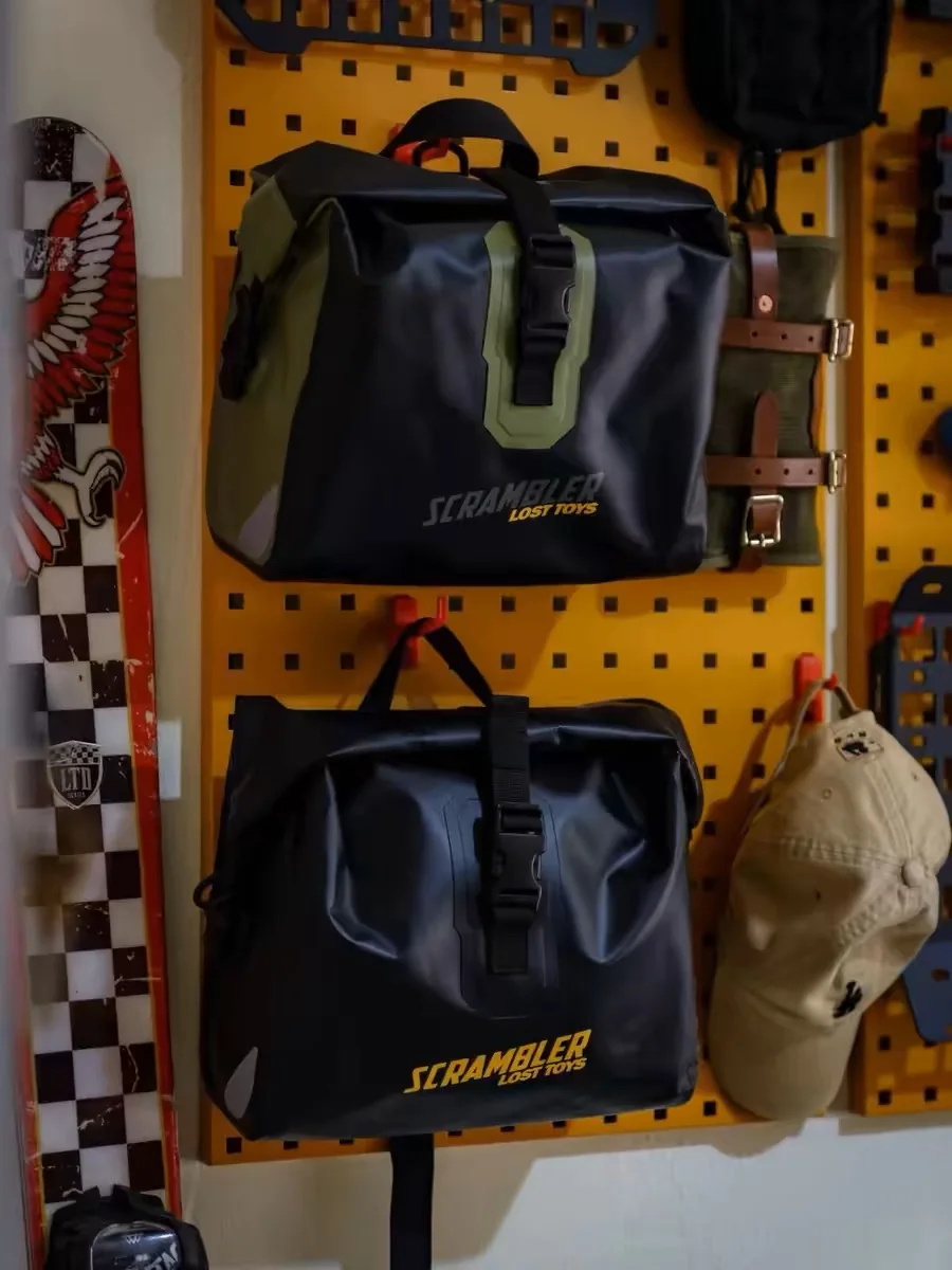 For motorcycle SCR waterproof side bag can be used as a school bag motorcycle retro motorcycle self-tour climbing motorcycle ret - Image 5