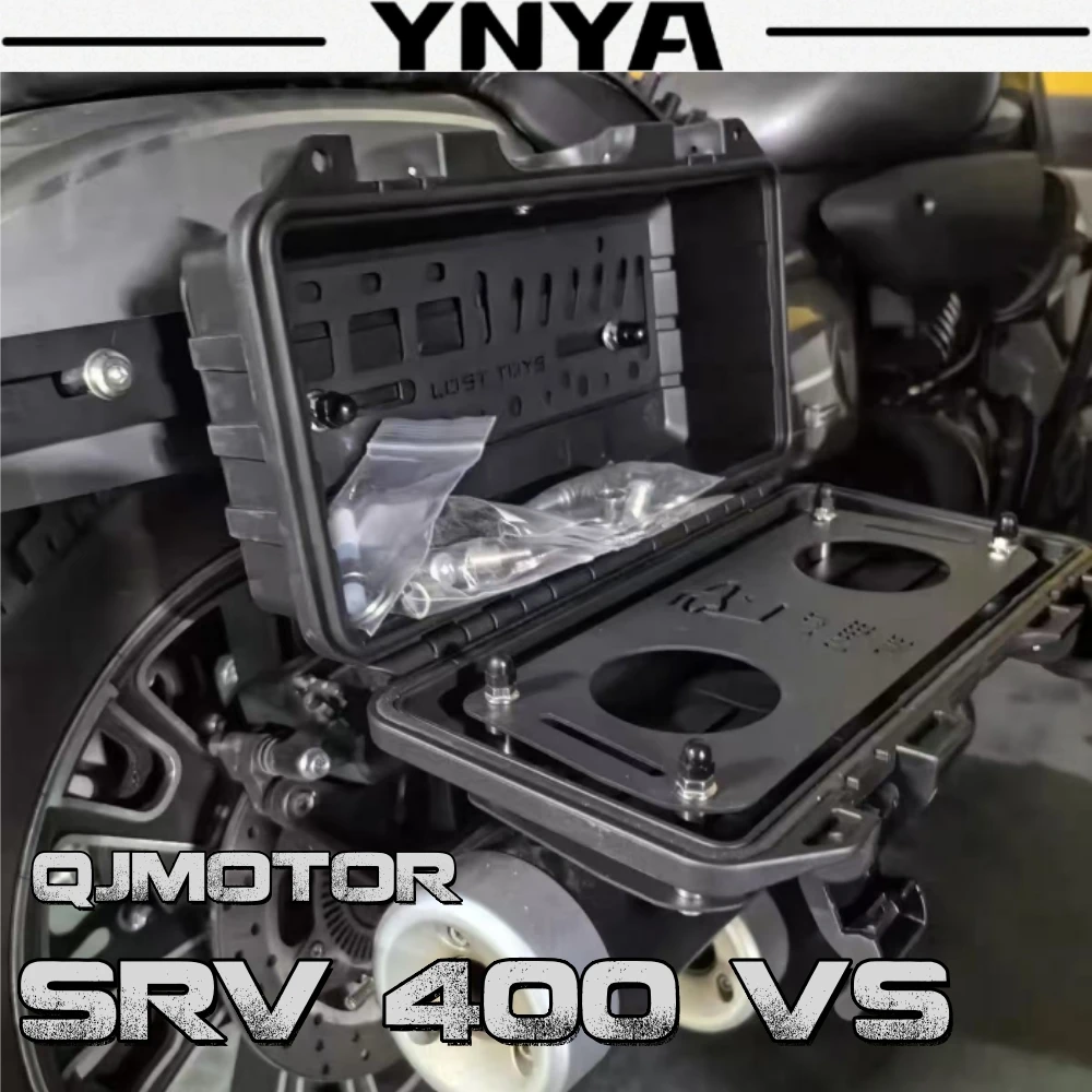 For QJMOTOR SRV400VS cruise motorcycle modified side bag bracket tactical panel coffee side box camping expansion