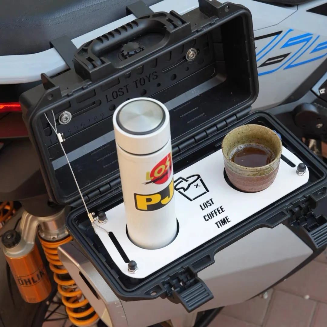 For ZONTES 368G modified scooter universal side bag bracket motorcycle travel mounting waterproof side bag tool box oil barrel - Image 5