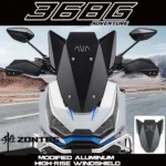 FOR ZONTES 368G modified front windshield ZT368G dedicated aluminum alloy raised windshield and air deflector