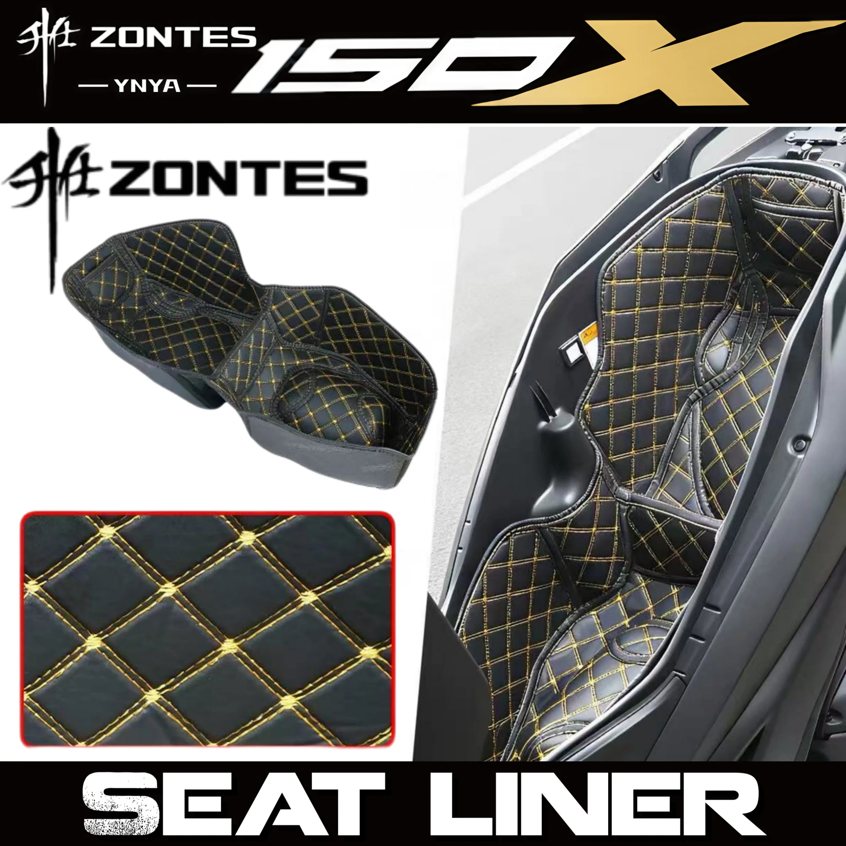 FOR ZONTES 150X 2026 Seat Liner - Full Coverage Shockproof Protective Cover - Modification Accessory
