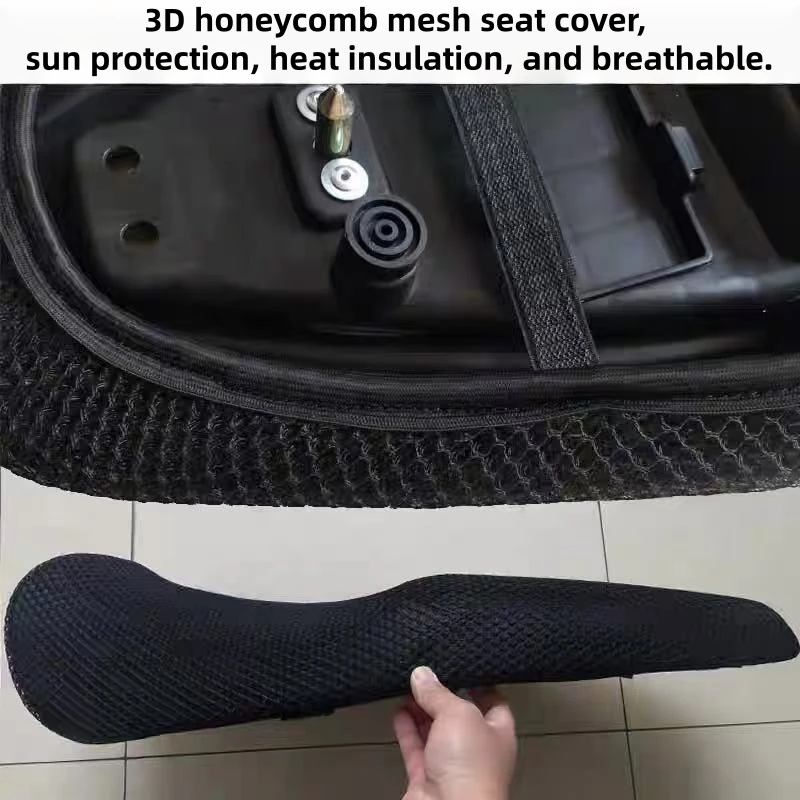 FOR ZONTES 125C Motorcycle Sunscreen Seat Cover 3D Honeycomb Mesh Heat Insulation and Breathable Seat Cover - Image 3
