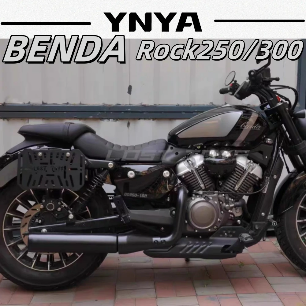 For BENDA Rock250/300 cruise motorcycle modified side bag bracket dedicated original parking position to mount spare oil barrel