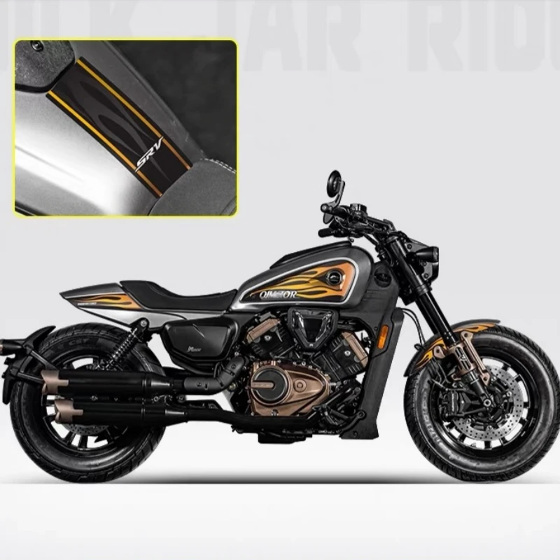 For QJMOTOR SRV600 body garland personalized protective film fuel tank sticker waterproof anti-wear decal modification parts - Image 4