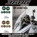 FOR ZONTES 368G Modified Front Windshield Adjustable Bracket Protective Cover Decorative Cover Non-destructive installation