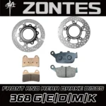 FOR ZONTES 368G/E/D/M/K Brake Disc Front and Rear Brake Pads Disc Brake Disc Rear Brake