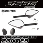 FOR ZONTES 368G rearview mirror, side mirror, tape, ZT368T-G left and right side mirrors, motorcycle rearview mirror