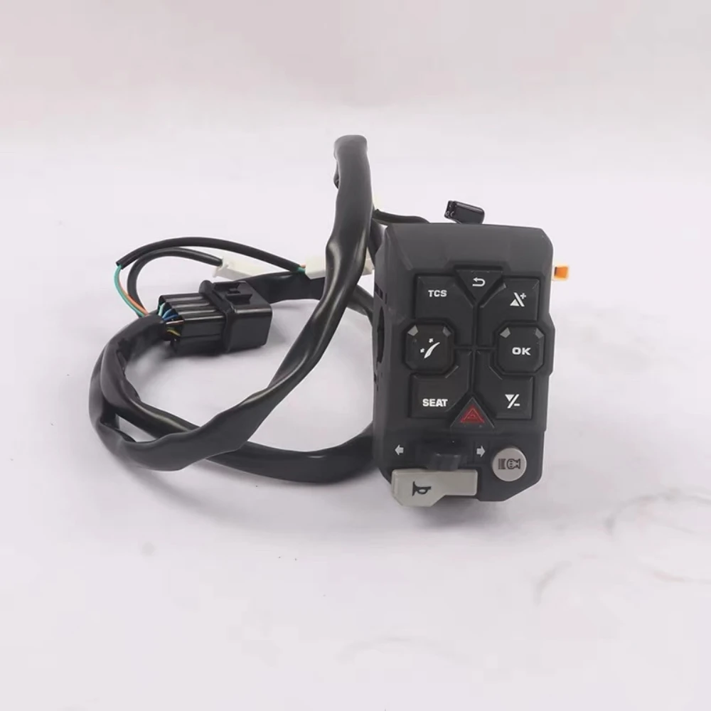 FOR ZONTES 703F three-cylinder engine: left and right handlebar switch, ignition switch, horn, overtaking light switch. - Image 4