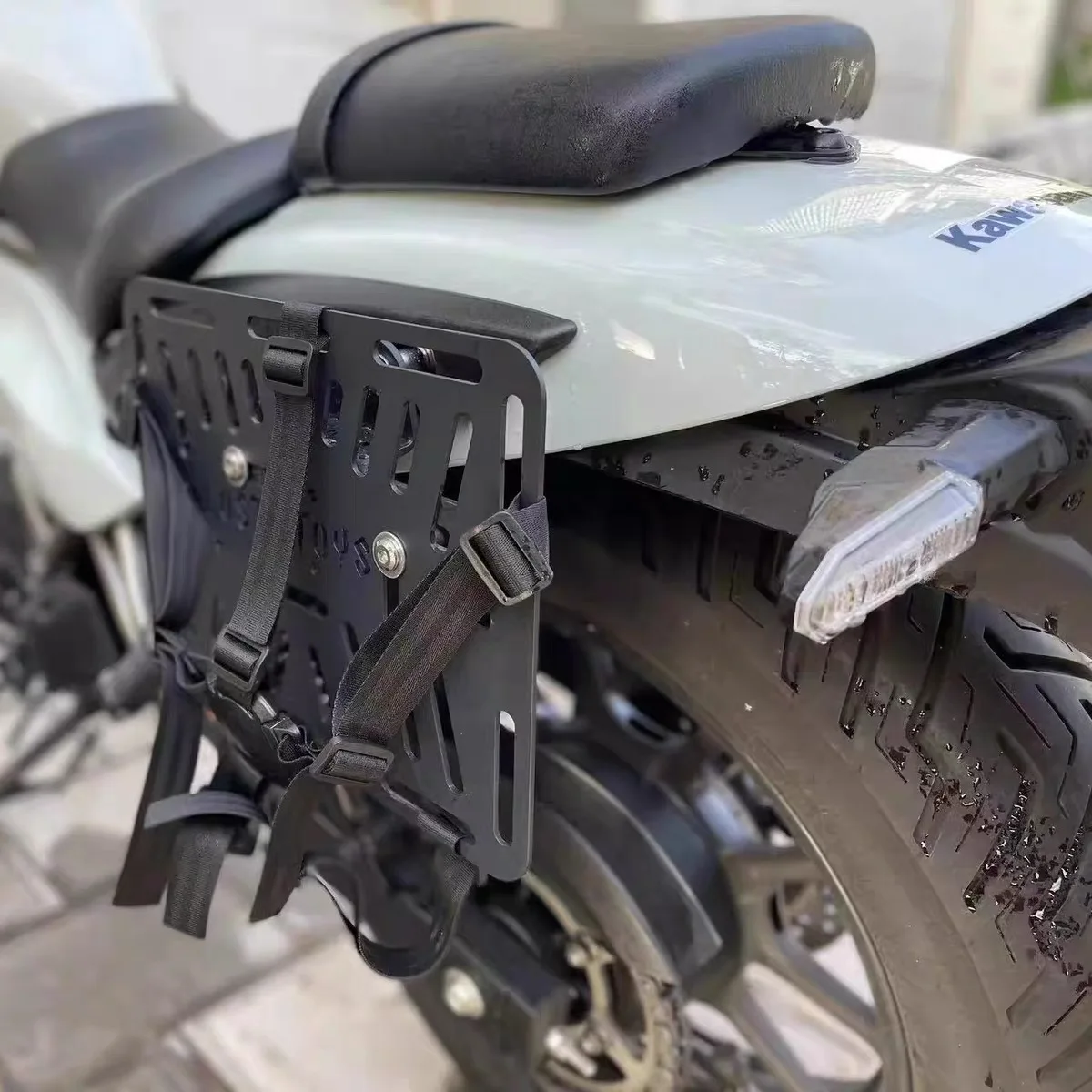 For Kawasaki eliminator500 modified side bag bracket mounting side bag tool box oil barrel camping motorcycle travel equipment - Image 2