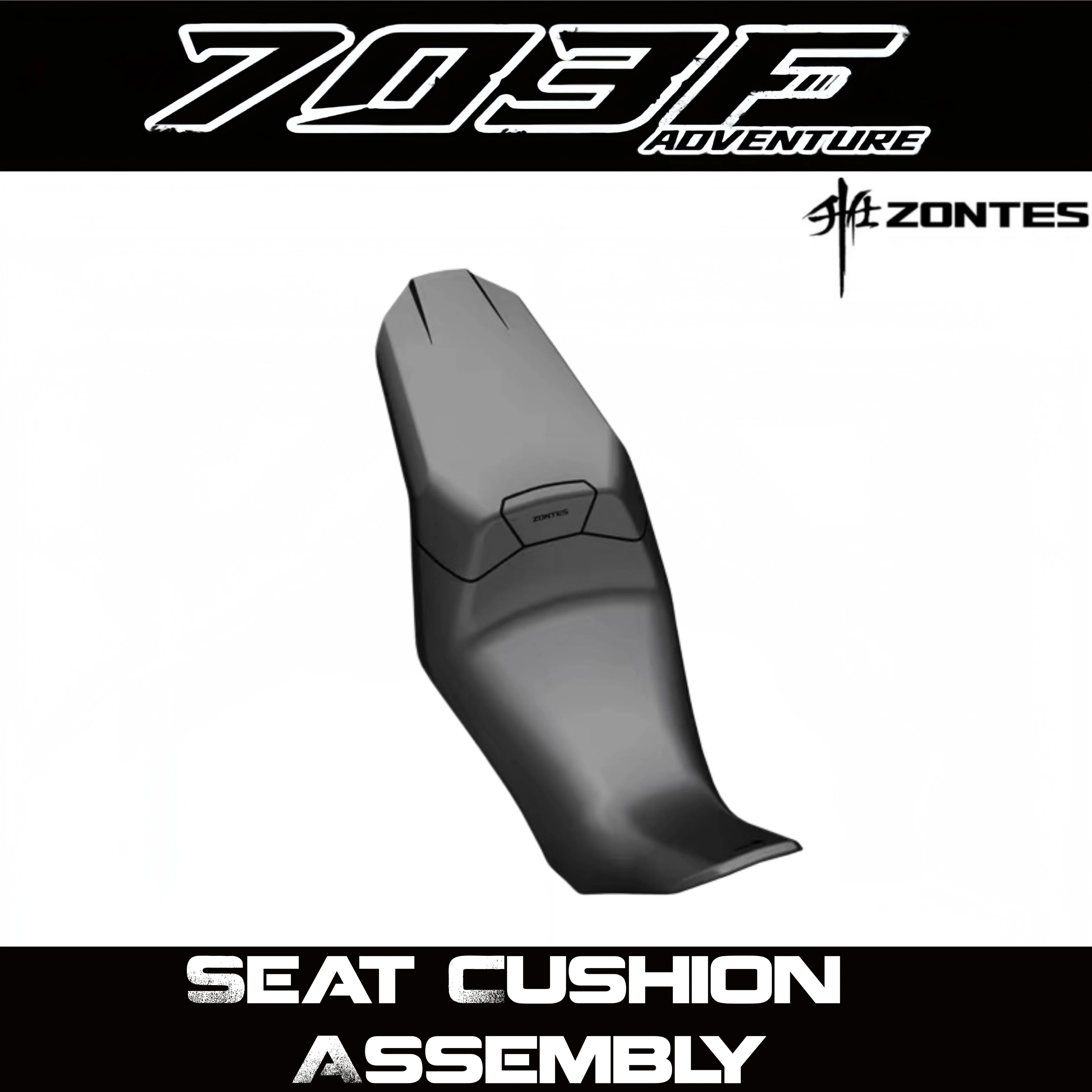 Genuine original parts for ZONTES 703F scooter all-season universal seat cushion assembly with heat insulation.