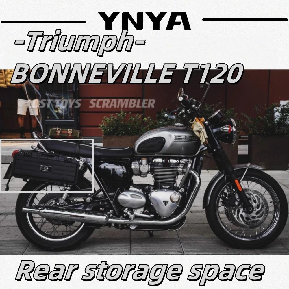 For Triumph T120 side bag bracket Retro climbing modification Mounting system Triumph auxiliary oil barrel side box
