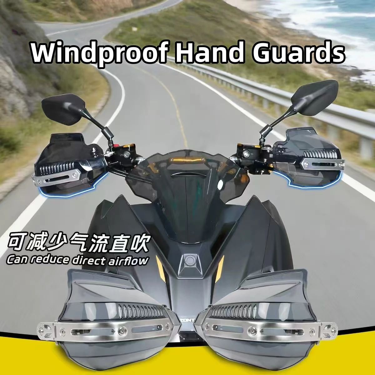 For Zontes 150X — New Modified Handguards: Motorcycle Handlebar Wind Deflectors, Rain Shields, and Protective Accessories - Image 2
