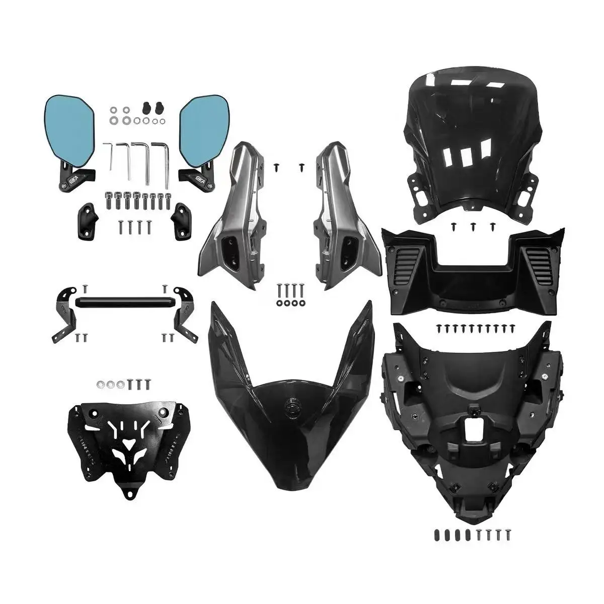 FOR ZONTES 150X windshield modification kit, rearview mirror forward shift assembly, folding rearview mirror, anti-glare mirror. - Image 5