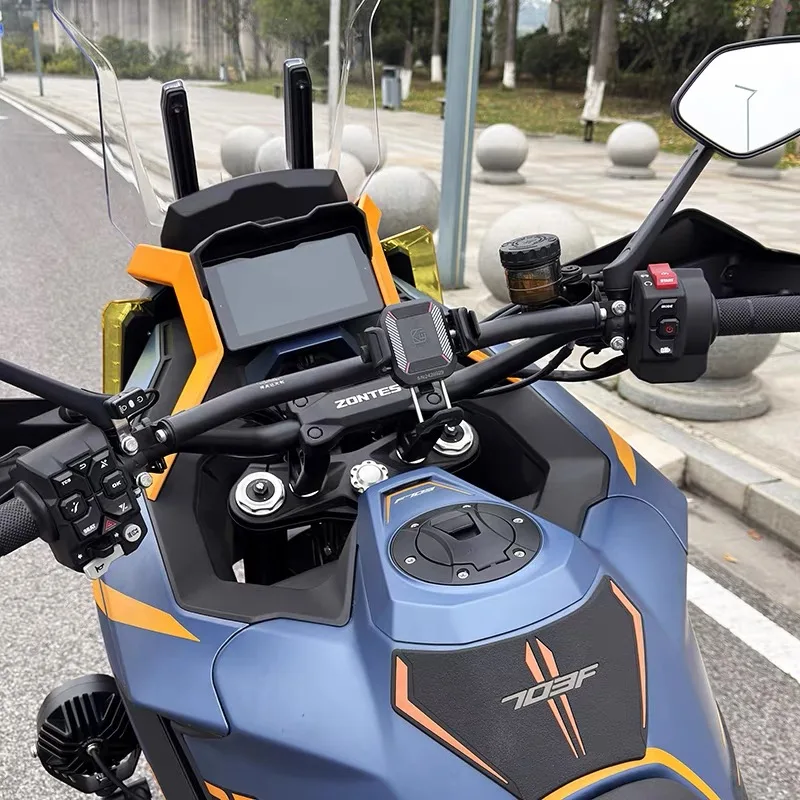 FOR ZONTES 703F Modified Handlebar Motorcycle Phone Holder Headrest Extender Navigation Mount - Image 4