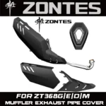 FOR ZONTES 368G/E/D/M 2024 Scooter Muffler Exhaust Cover Heat Protector Front and Rear Accessories