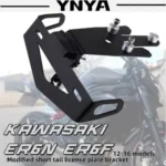 For Kawasaki ER6N ER6F 12-16 years modified short tail bracket with light license plate frame license plate frame rear license p