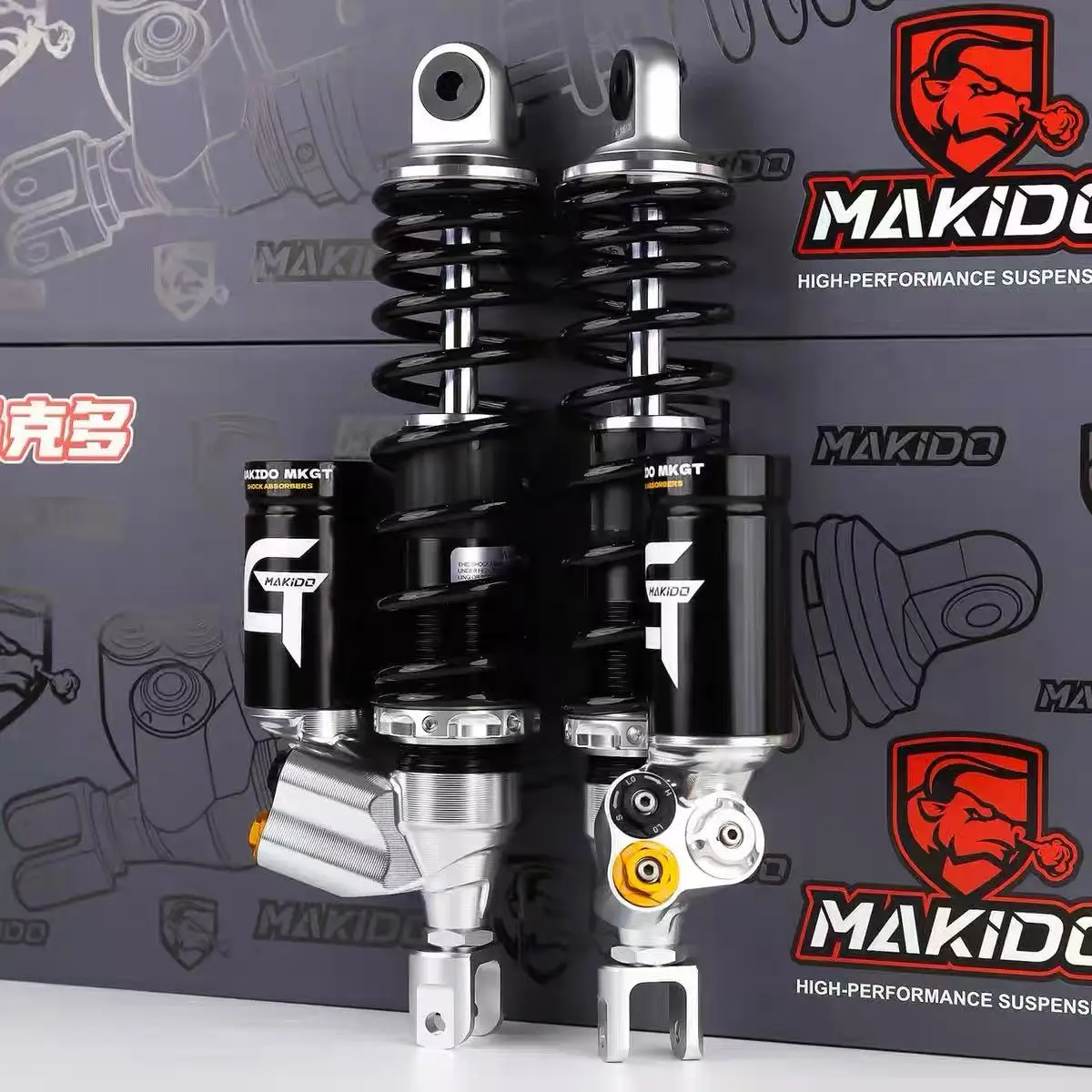 FOR ZONTES 150X / HONDA PCX160 Modified with AEIF- MKGT Adjustable Dual Damping Rear Suspension - Image 5