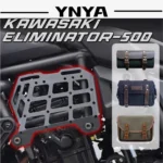 For Kawasaki Eliminator 500 modified retro front side tactical hanging board canvas side bag tool bag hanging bag bracket access
