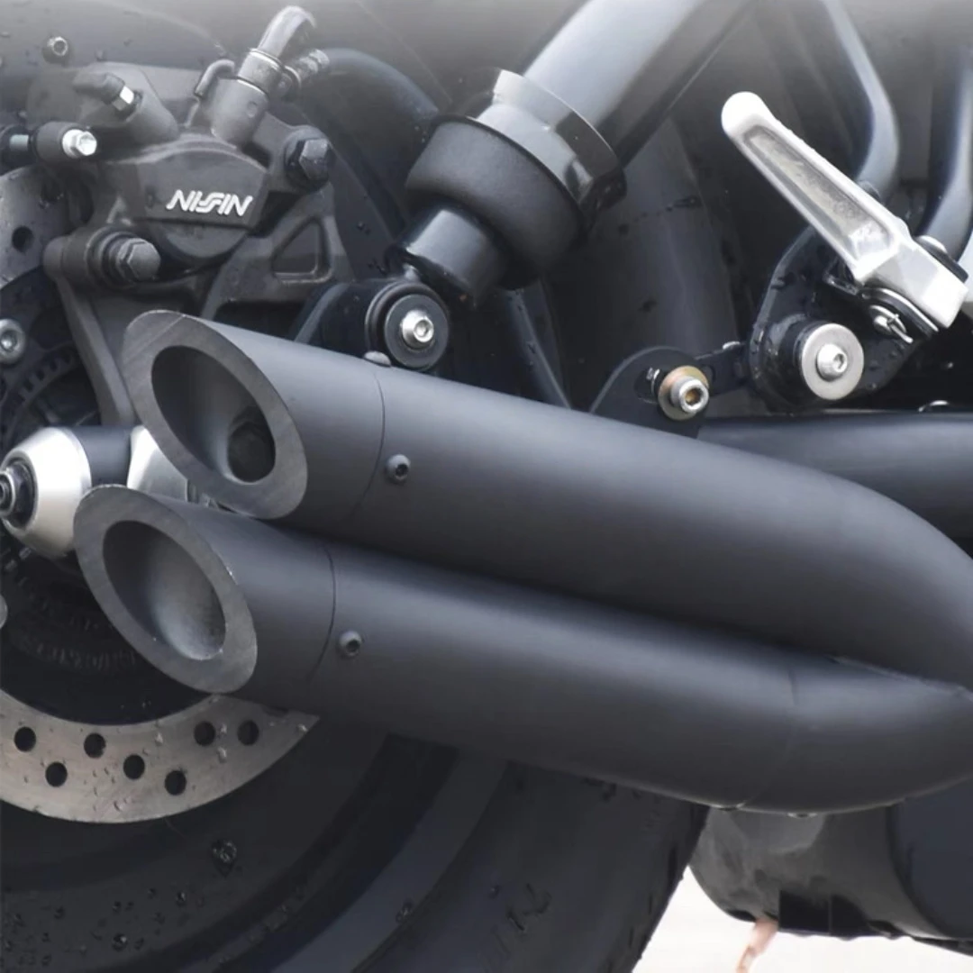 For Honda CM300 modified VH dual exhaust pipe RebeL rebel right side one out two tail section - Image 4