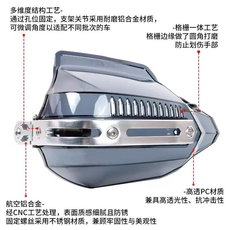 For Zontes 150X — New Modified Handguards: Motorcycle Handlebar Wind Deflectors, Rain Shields, and Protective Accessories - Image 5