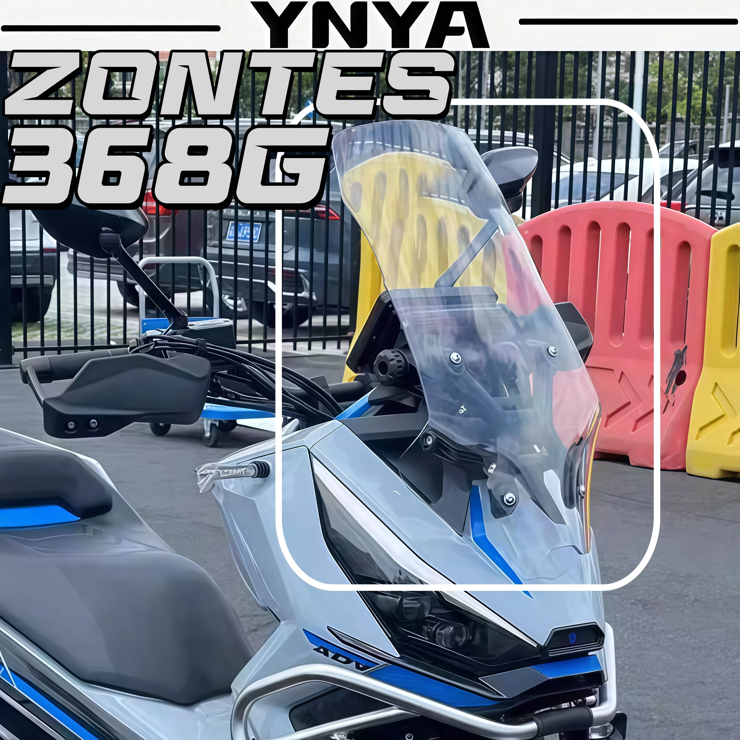 For ZONTES 368G windshield modification heightened windshield 368G modified accessories front shield chest plate