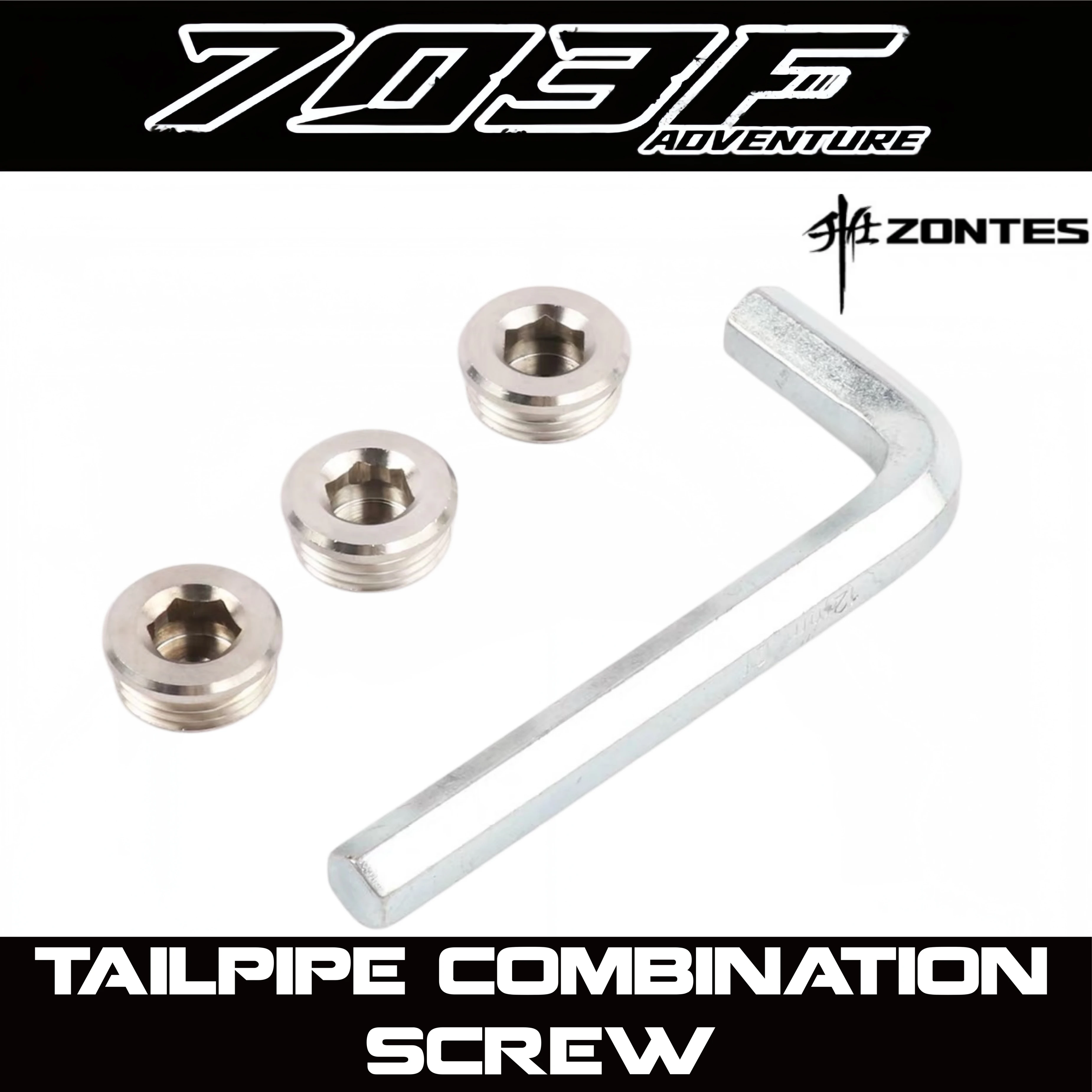 FOR ZONTES 703F muffler upper tailpipe combination screw ADV703F exhaust pipe screw muffler screw