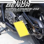For BENDA Napoleonbob250 modified left license plate frame retro horizontal and vertical side license plate frame license plate