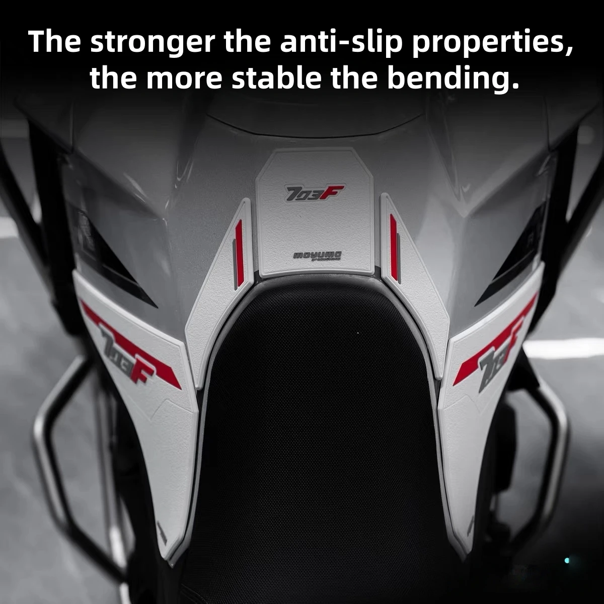 FOR ZONTES 703F Rubber Fuel Tank Sticker, Body Sticker, Anti-collision Sticker, Motorcycle Modification Accessories - Image 2
