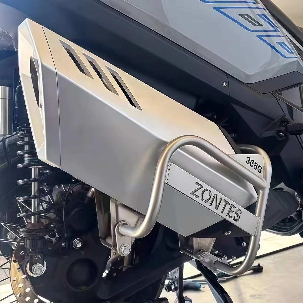 For ZONTES 368G scooter muffler exhaust pipe protection bar anti-fall bar side body modification accessories - Image 2
