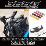 FOR ZONTES 368G Modified Front Crossbar Extension Bracket Navigation Bracket New Motorcycle Phone Holder Dash Cam