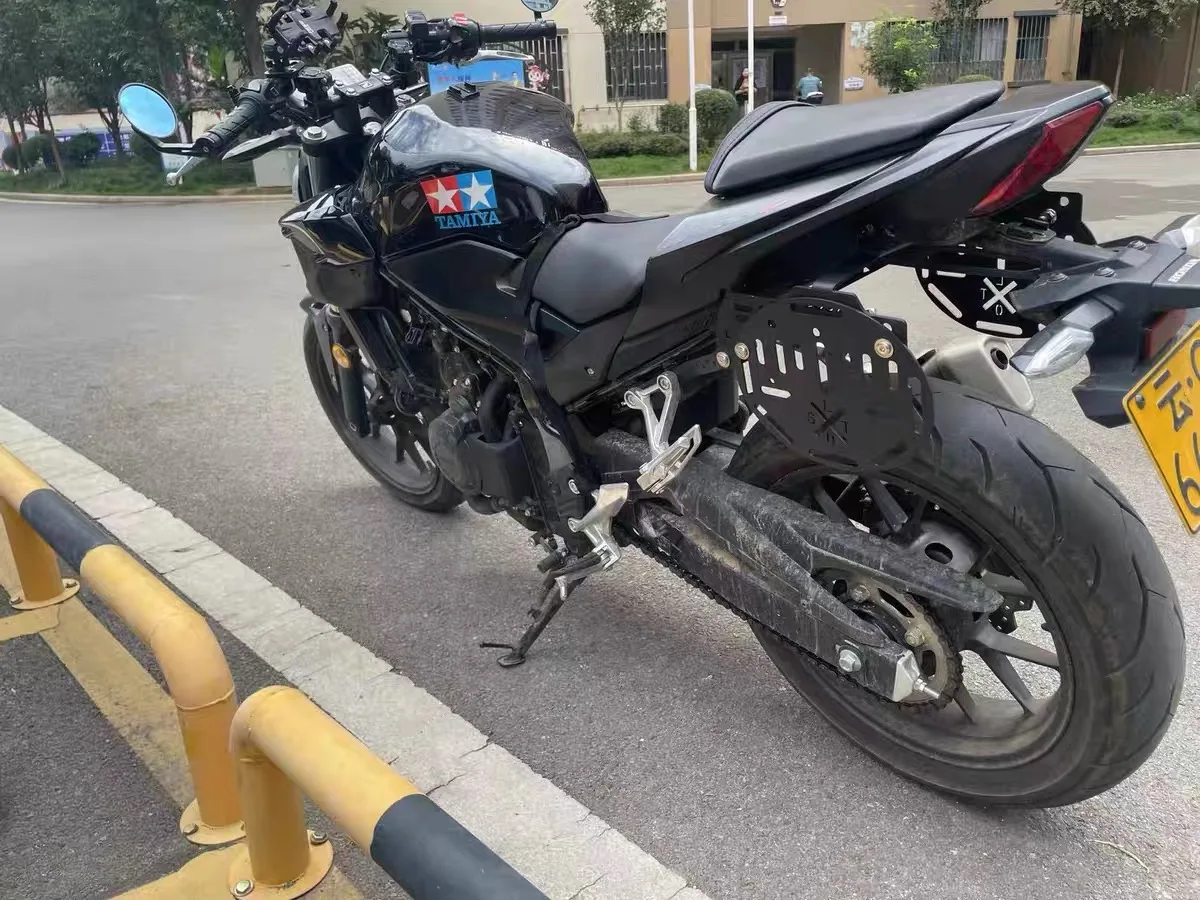 For HONDA CB400F dedicated side bag bracket auxiliary oil barrel side box waterproof bag LT motorcycle mounting system - Image 2