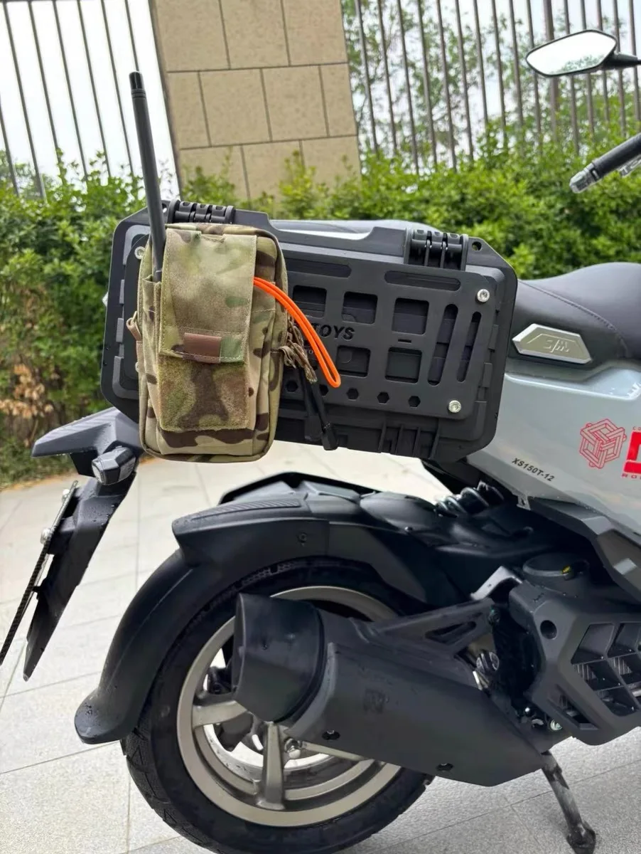 For SYM Husky150 motorcycle side bag bracket mounting side box waterproof side bag spare oil barrel camping expansion - Image 4