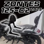 Para ZONTES 125c2 C2 125 125-c2 motocicleta ZT 125c-2 parachoques modificado barra protectora anticaída estante de respaldo