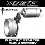 FOR ZONTES 703F electric starter motor, two-stage reduction gear, magneto, rotor clutch, genuine original parts.