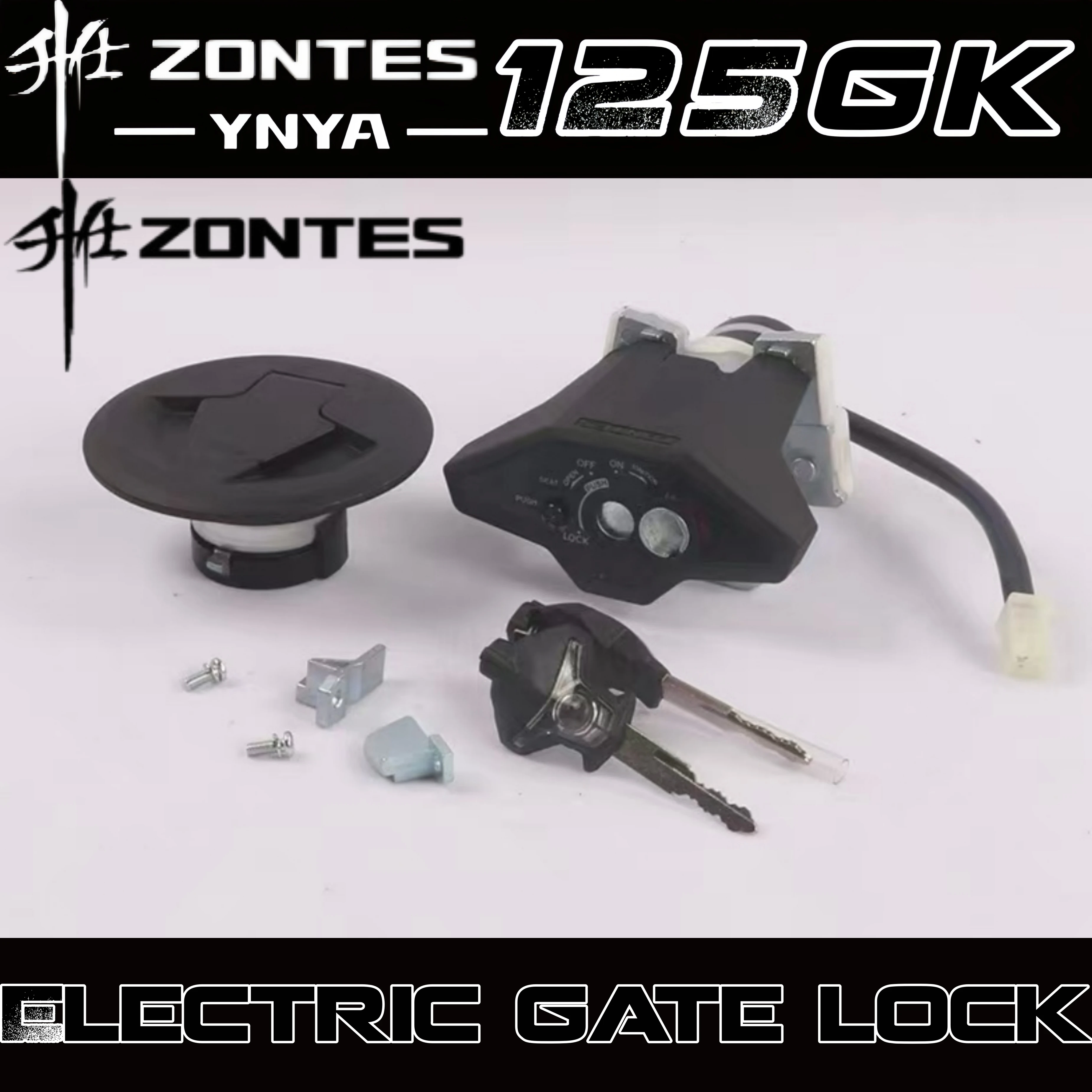 FOR ZONTES 125GK-G1-Z2 Motorcycle Lock Set,Electric Switch Lock,Fuel Tank Cap Lock, All Locks, Magnetic Locks, Original Parts