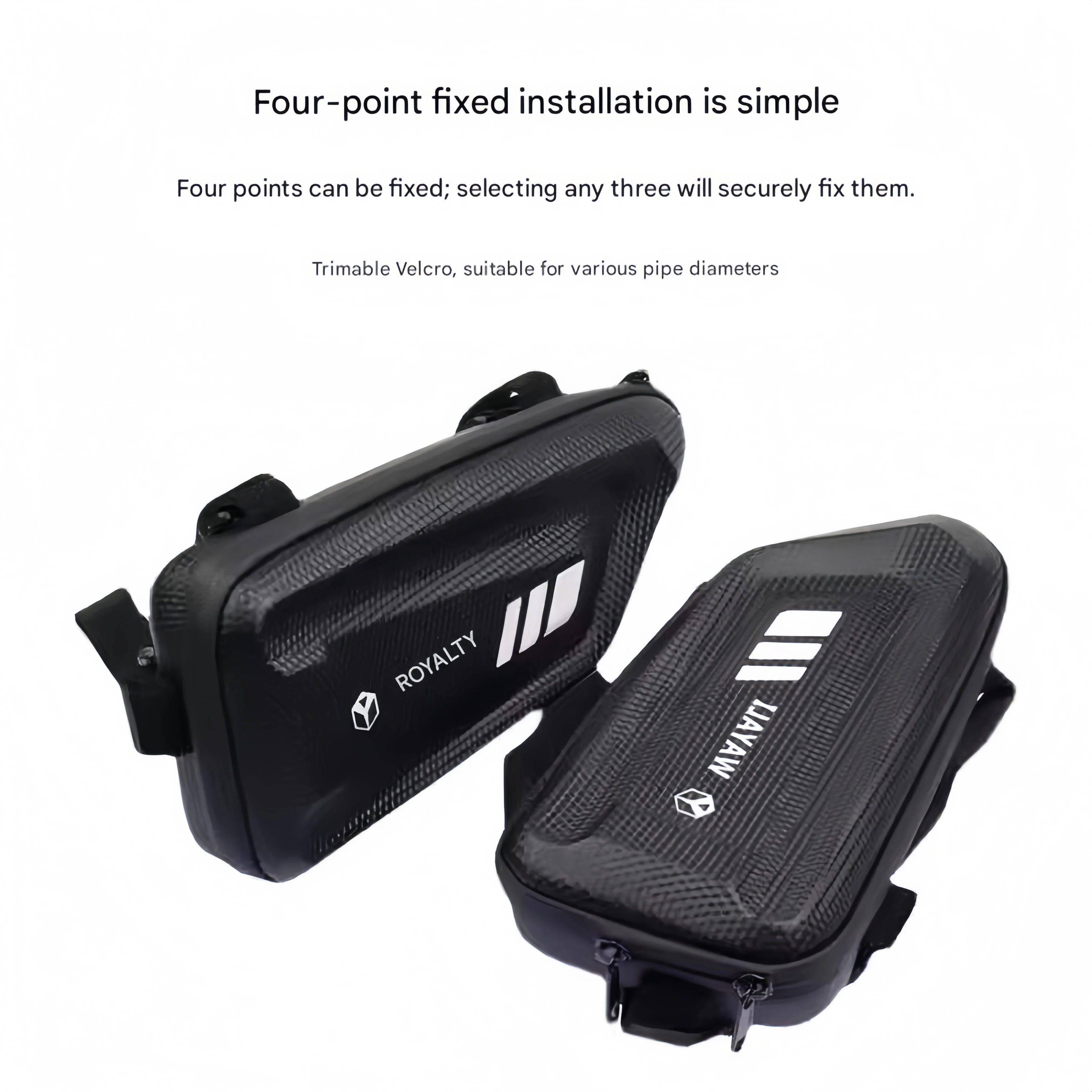 FOR ZONTES 703F modified carbon fiber side bag, storage bag, travel body triangular tool bag accessories - Image 3