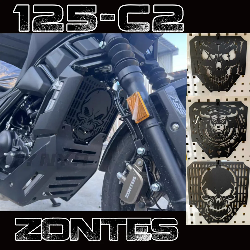 Brand new radiator grille protector and oil cooler cover parts for ZONTES 125c2 C2 125 125-c2 motorcycles ZT 125c-2