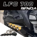 For BENDA LFC700 exhaust pipes, LFC700pro retrofit full under-exhaust backpressure exhaust pipe, concealed exhaust.