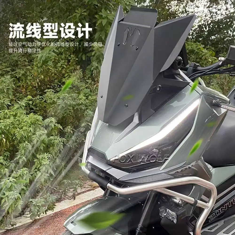 For ZONTES 368G windshield aluminum alloy modified heightened windshield 368G front windshield front rain shield windshield - Image 4