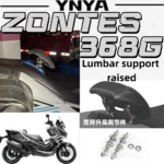For ZONTES 368G motorcycle modified waist support raised height forward moving parts adjustable backrest stainless steel materia