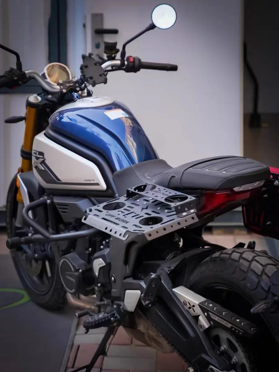 For motorcycle universal camping folding rack folding panel coffee rack motorcycle mounting side rack - Image 4