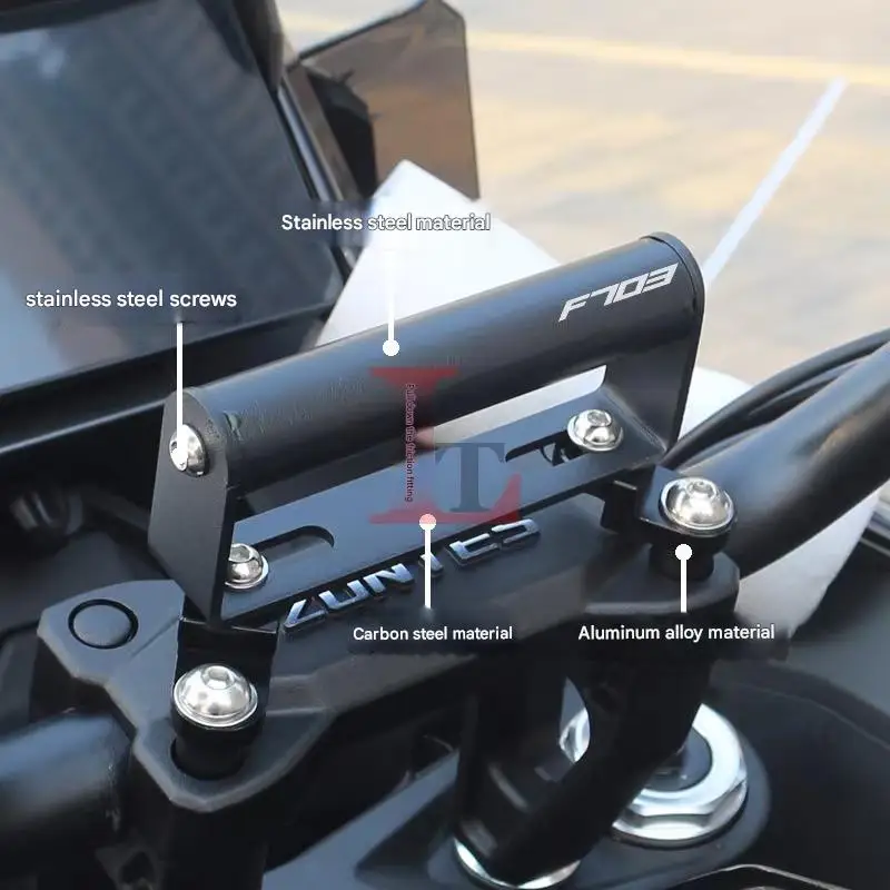 FOR ZONTES 703F Modified Handlebar Multi-functional Extension Rod Navigation Phone Holder - Image 2